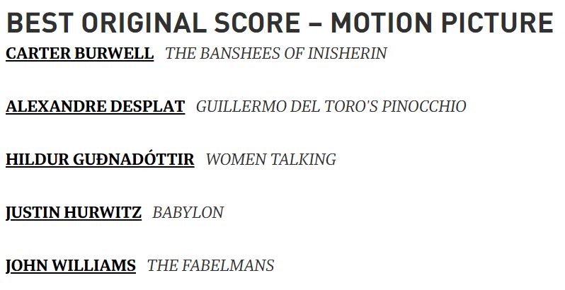 Кроме того, объявлены номинанты на премию "Золотой Глобус". Победителей узнаем 10 января....