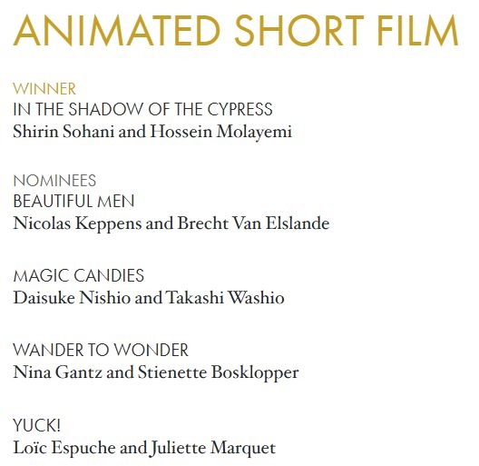 Объявлены победители премии "Оскар".