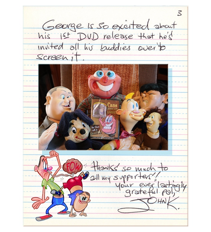 Джон Крисфалуси наконец-то завершил создание Cans Without Labels. На этой неделе начнёт рассылать DVD.

Напомним, что 10-минутный мультфильм был в производстве 6 лет, собрав перед этим бюджет в $130 0...