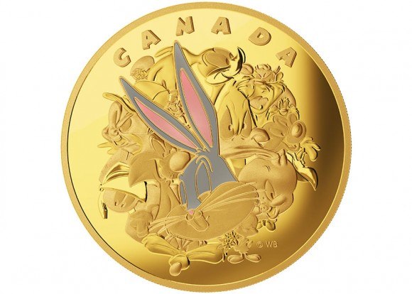 В честь 75-летия Багза Банни Королевский Канадский монетный двор в сотрудничестве с Warner Bros. выпустит коллекционные монеты с персонажами Луни Тьюнз по 190$, среди которых имеется килограммовая мон...