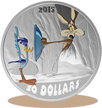 В честь 75-летия Багза Банни Королевский Канадский монетный двор в сотрудничестве с Warner Bros. выпустит коллекционные монеты с персонажами Луни Тьюнз по 190$, среди которых имеется килограммовая мон...