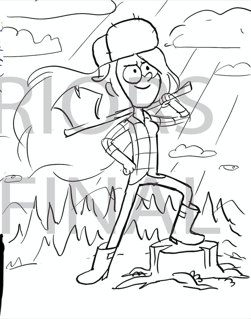 Этим летом по Gravity Falls выйдет прóклятая книжка-раскраска...