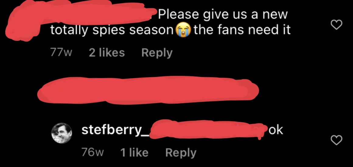 Пока что официального подтверждения не было, поэтому относимся к информации с изрядной долей скепсиса. Создатель "Ледибаг" заявил в твиттере, что в работе находится новый сезон "Totally Spies". Сам То...