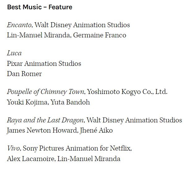 Объявлены номинанты на премию "Энни". С полным списком можно ознакомиться здесь: 
https://www.annieawards.org/nominations?utm_source=vk.com&utm_medium=social&utm_campaign=obyavleny-nominanty-na-premiy...